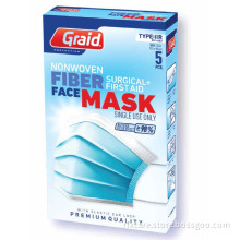 Disposable Medical Class1 Blue Face Mask 5Pcs